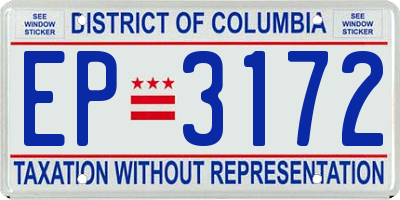 DC license plate EP3172
