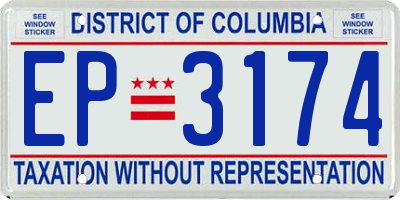 DC license plate EP3174