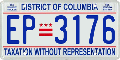 DC license plate EP3176