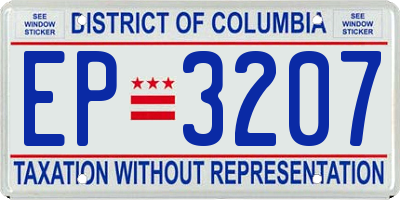 DC license plate EP3207