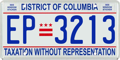 DC license plate EP3213