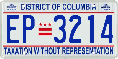 DC license plate EP3214