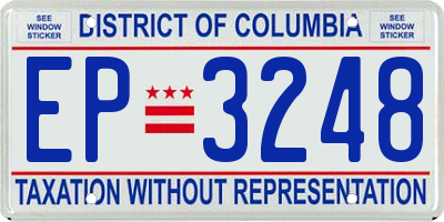 DC license plate EP3248