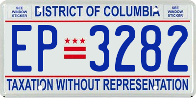 DC license plate EP3282