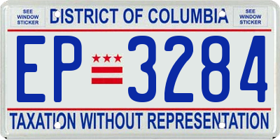 DC license plate EP3284