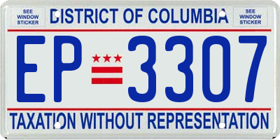 DC license plate EP3307