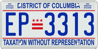 DC license plate EP3313