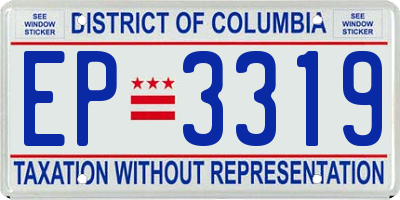 DC license plate EP3319