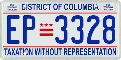 DC license plate EP3328