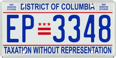 DC license plate EP3348