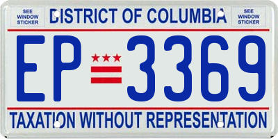 DC license plate EP3369