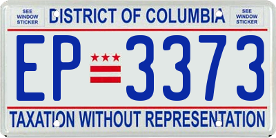 DC license plate EP3373