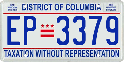 DC license plate EP3379