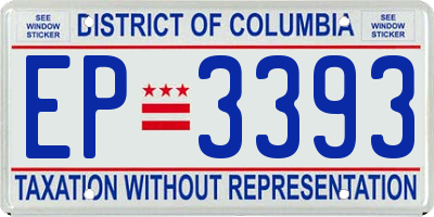 DC license plate EP3393