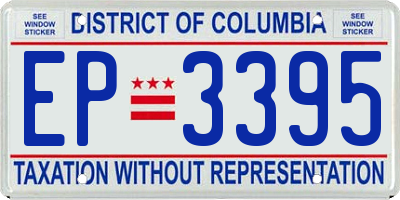 DC license plate EP3395