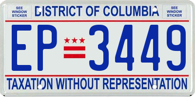 DC license plate EP3449