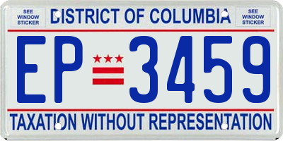 DC license plate EP3459