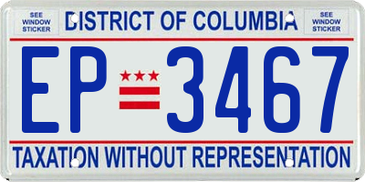 DC license plate EP3467