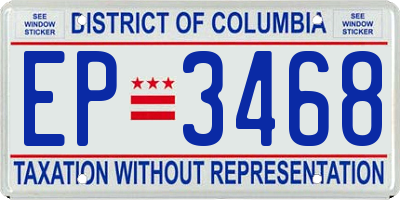 DC license plate EP3468