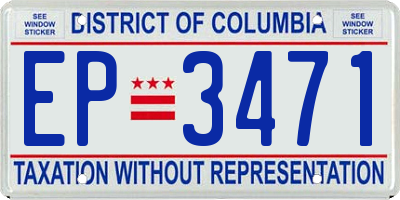 DC license plate EP3471