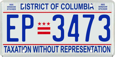 DC license plate EP3473