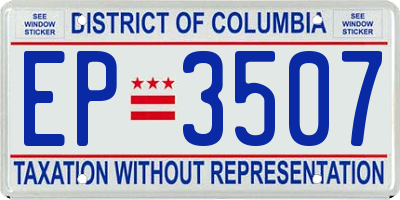 DC license plate EP3507