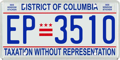 DC license plate EP3510