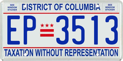 DC license plate EP3513