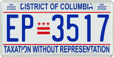DC license plate EP3517