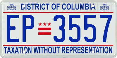 DC license plate EP3557