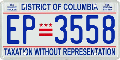 DC license plate EP3558