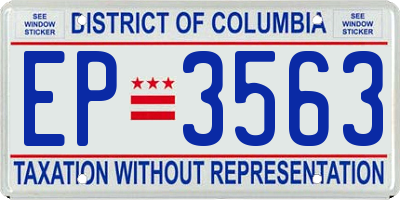 DC license plate EP3563