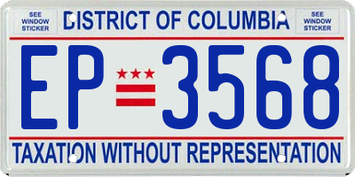 DC license plate EP3568