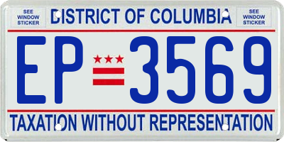 DC license plate EP3569