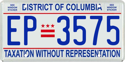 DC license plate EP3575