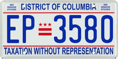 DC license plate EP3580