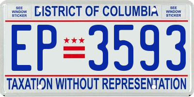 DC license plate EP3593