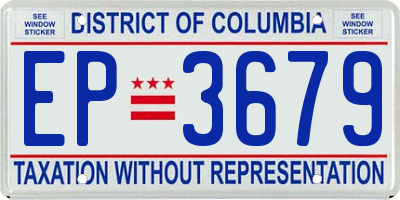 DC license plate EP3679