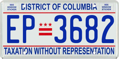 DC license plate EP3682