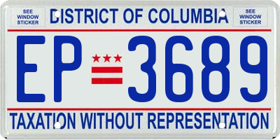 DC license plate EP3689