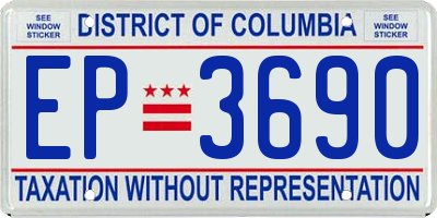 DC license plate EP3690