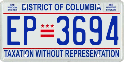 DC license plate EP3694