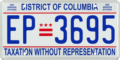 DC license plate EP3695