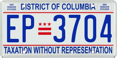 DC license plate EP3704