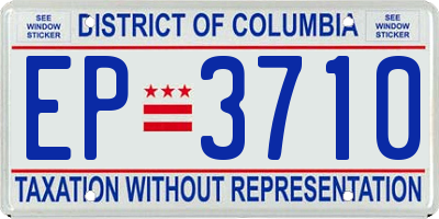 DC license plate EP3710