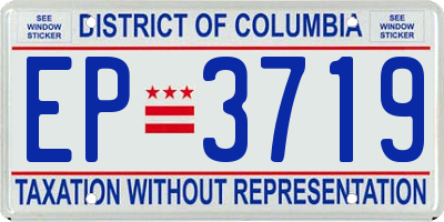 DC license plate EP3719