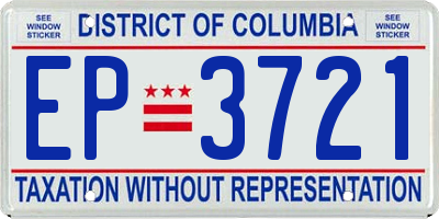 DC license plate EP3721
