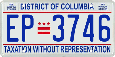 DC license plate EP3746