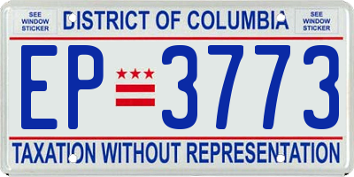 DC license plate EP3773
