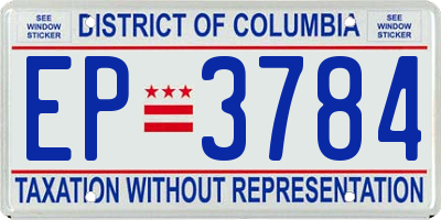 DC license plate EP3784